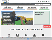 Tablet Screenshot of immigrantquebec.com